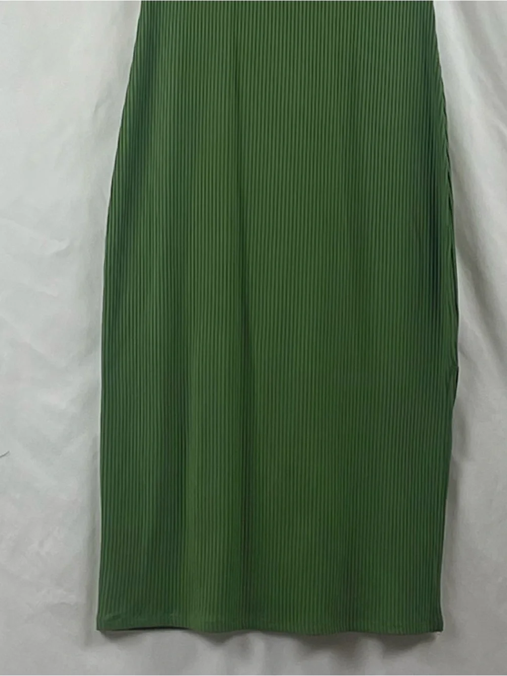 SugarLips Olive Green Sleeveless Ribbed Maxi Dress NWT Size XS BodyCon Sexy